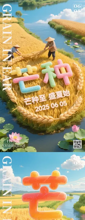 芒种二十四节气海报