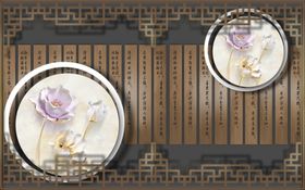 新中式背景墙