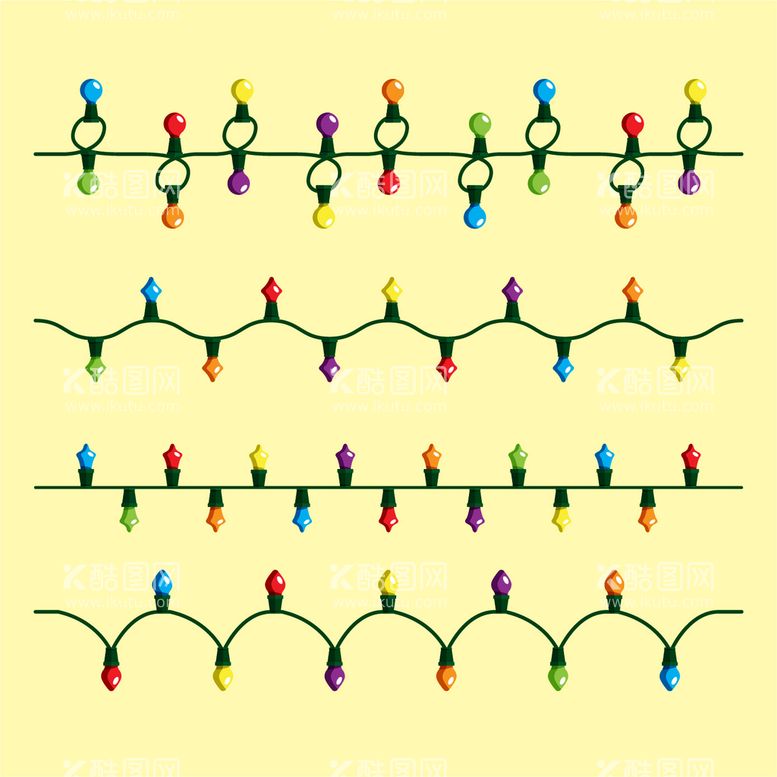 编号：32944110230600016343【酷图网】源文件下载-圣诞节彩灯