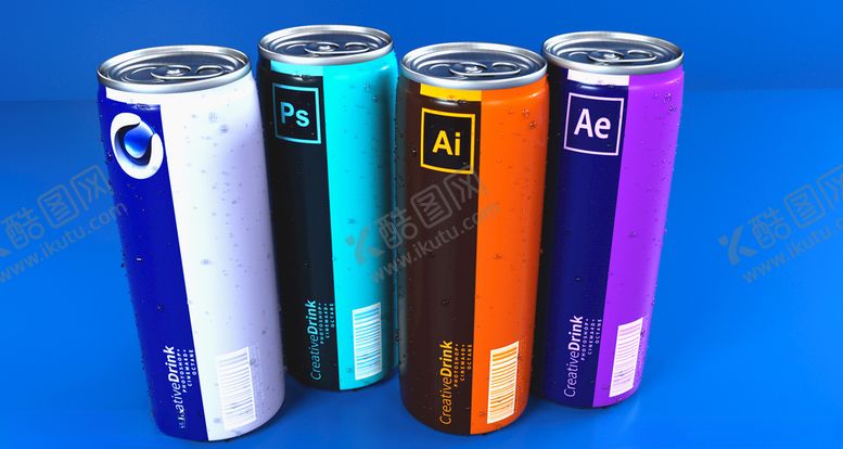 编号：43445210292144421509【酷图网】源文件下载-C4D设计渲染品牌饮料易拉罐