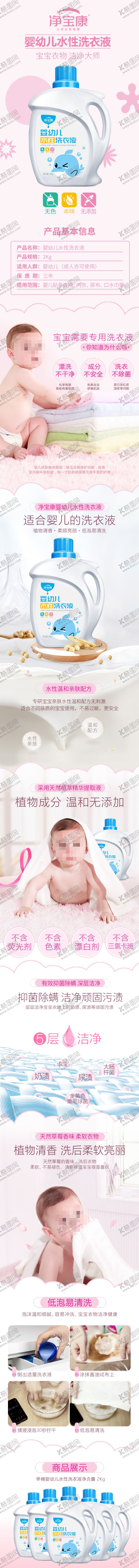 编号：55863410231908588357【酷图网】源文件下载-婴儿洗衣液淘宝产品详情页