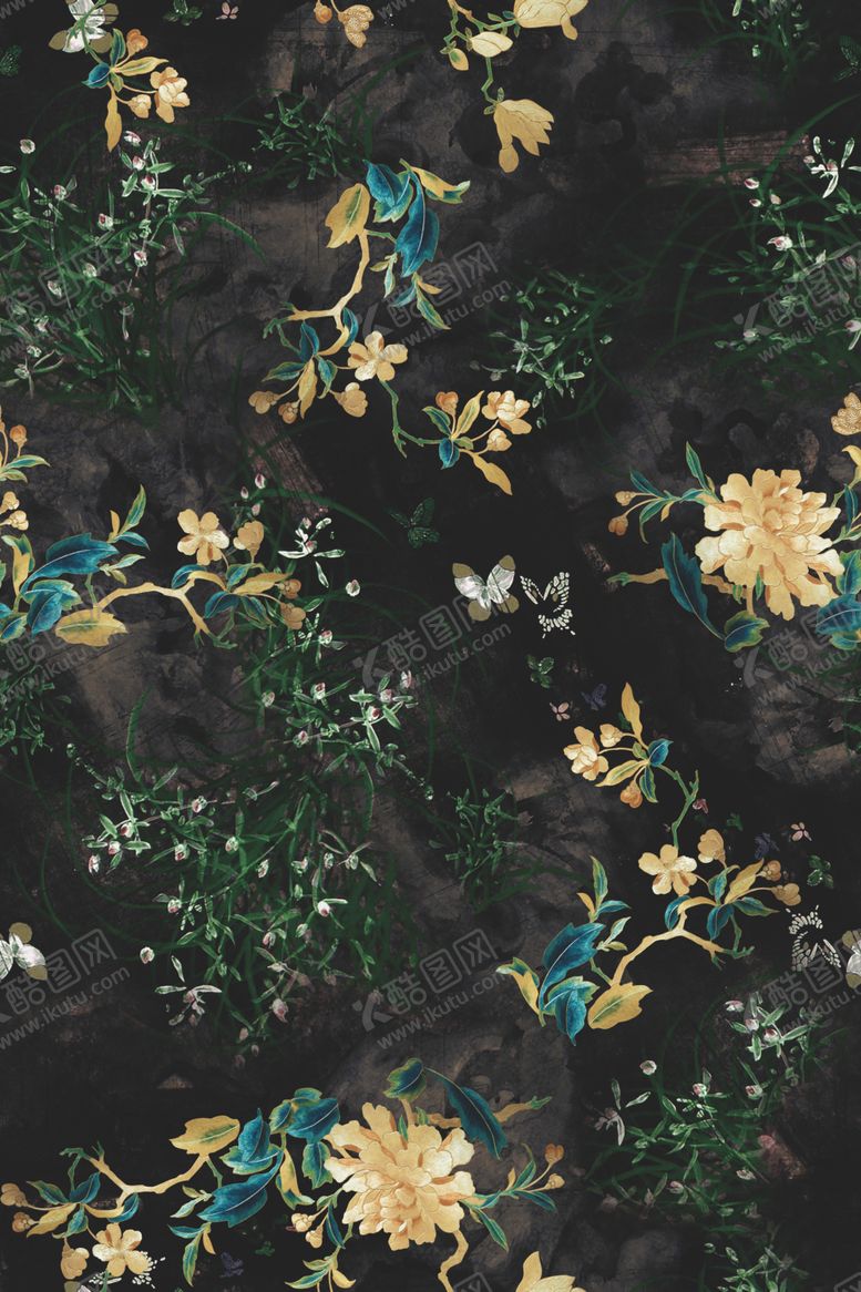 编号：86566509240008532465【酷图网】源文件下载-抽象牡丹玉兰花