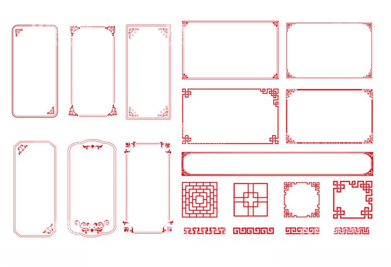 编号：36038112180243027572【酷图网】源文件下载-中式边框