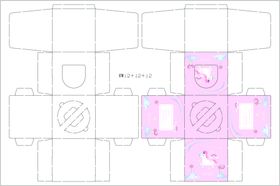 独角兽卡通梦幻西点包装盒