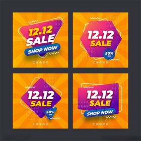 双十二促销海报设计