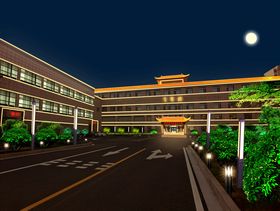 宾馆楼体夜景亮化效果图