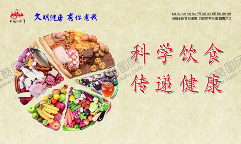 编号：73957006280831321588【酷图网】源文件下载-科学饮食传递健康