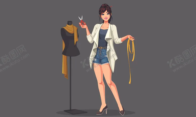 编号：76941106302218178182【酷图网】源文件下载-人物插画