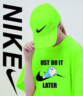 nike美女烫画