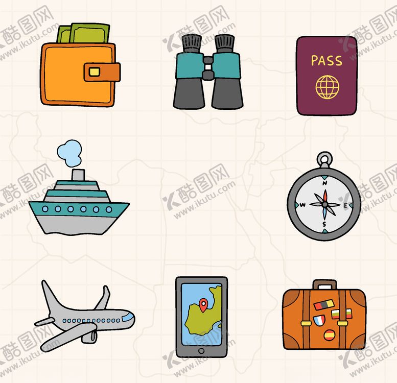 编号：39202909280821335584【酷图网】源文件下载-旅行元素