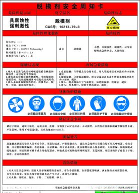 原甲酸三甲脂安全周知卡