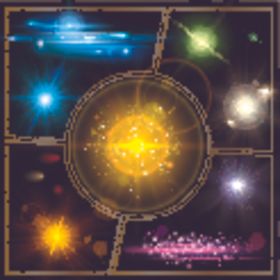 光效霓虹灯展板背景素材星矢量图炫星