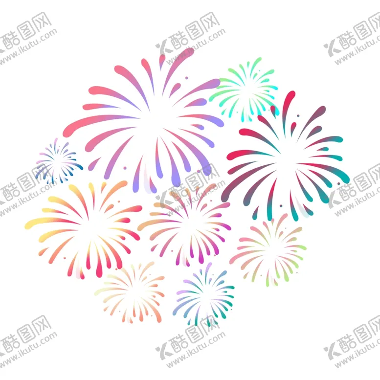 编号：43008004112336091954【酷图网】源文件下载-彩色烟花