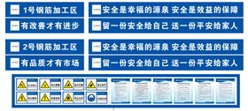 钢筋加工区 制度牌