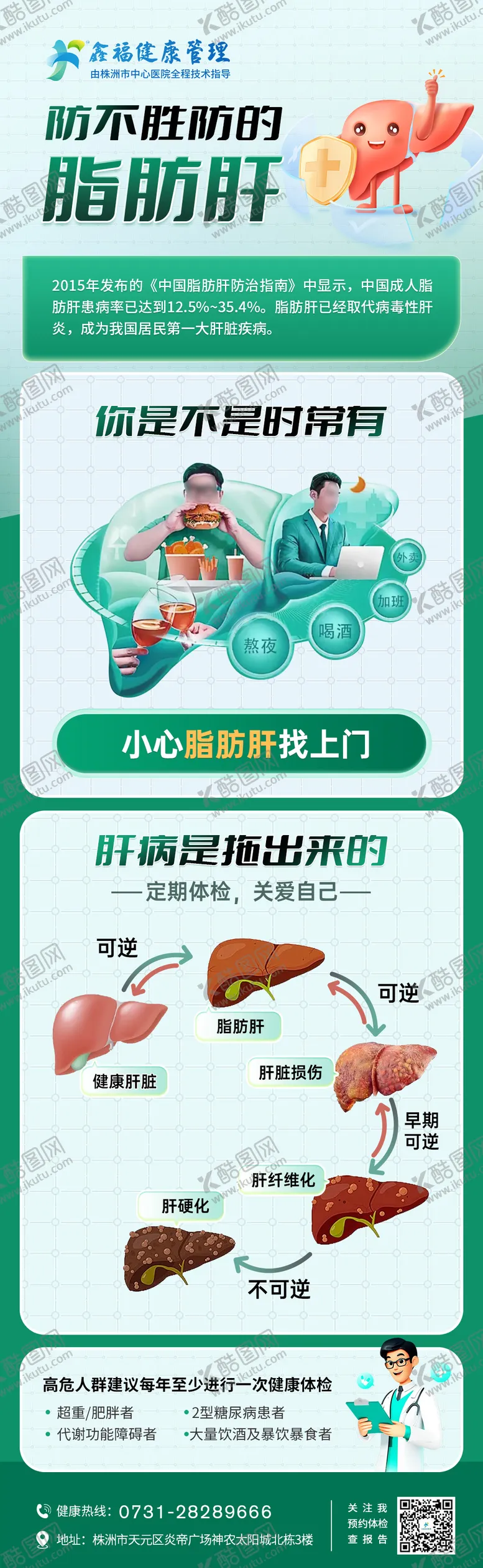 编号：31408706142237174660【酷图网】源文件下载-脂肪肝科普海报