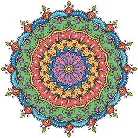 彩色复古花纹png杂欧式背景典