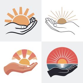 手托太阳标志