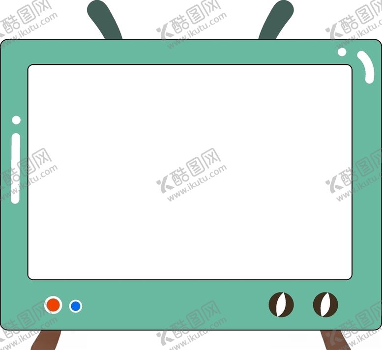 编号：21563907012208098563【酷图网】源文件下载-可爱电视机装饰边框