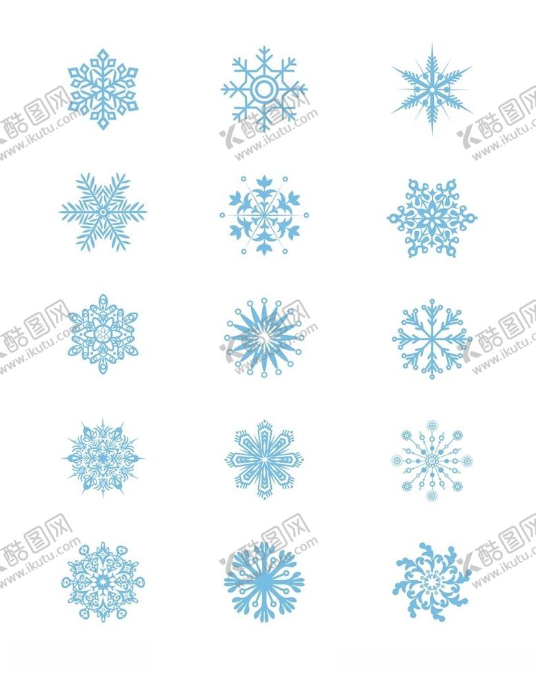 编号：77432102190833549392【酷图网】源文件下载-雪花矢量