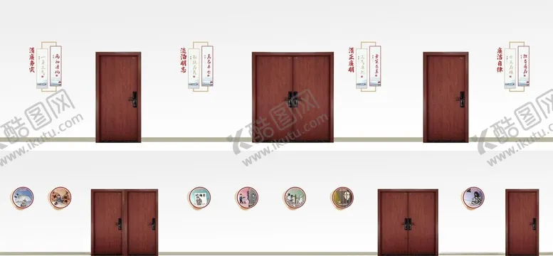 编号：39572301191040422785【酷图网】源文件下载-走廊廉洁文化