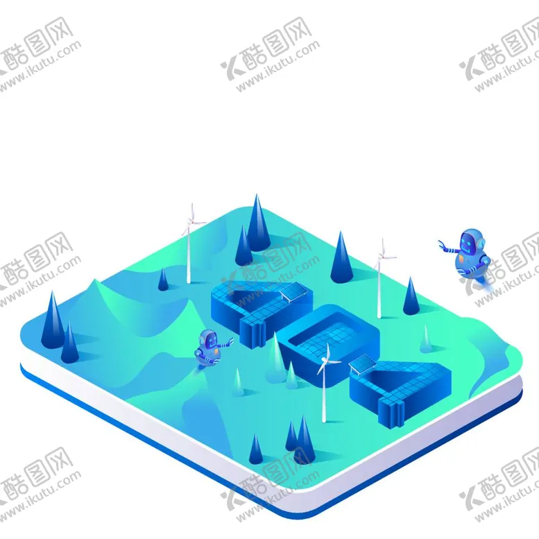 编号：32653612051215079475【酷图网】源文件下载-科技扁平插画