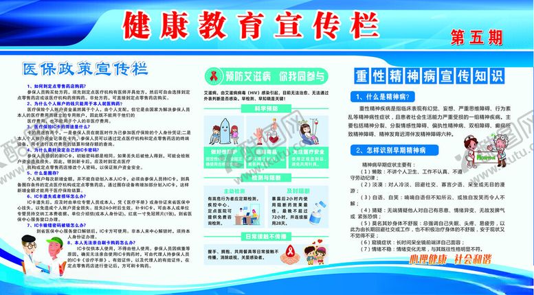 编号：82236404031125576482【酷图网】源文件下载-健康教育宣传栏展示