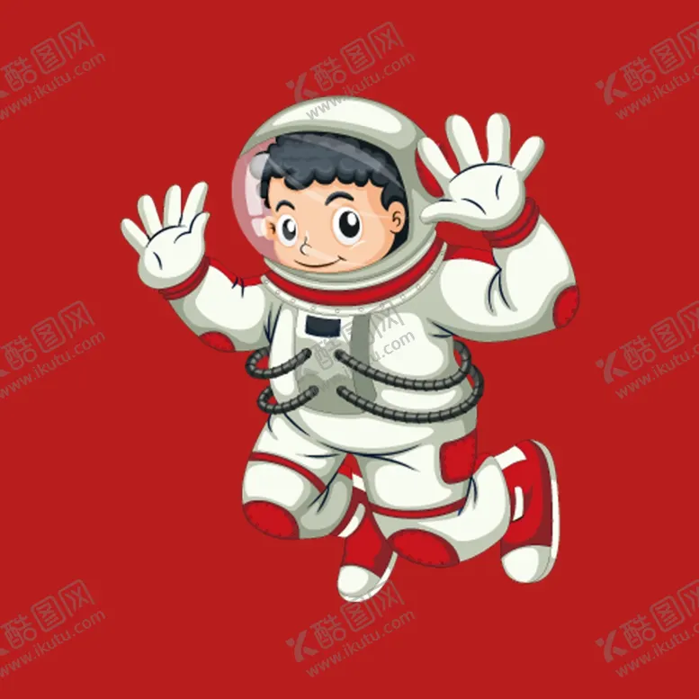 编号：24568302210001347496【酷图网】源文件下载-手绘宇航员