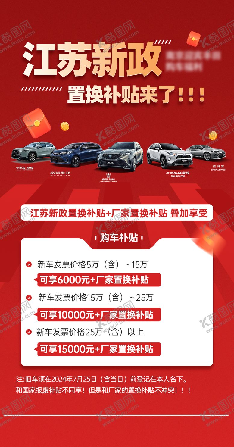 编号：35745909072306518201【酷图网】源文件下载-汽车政策补贴海报