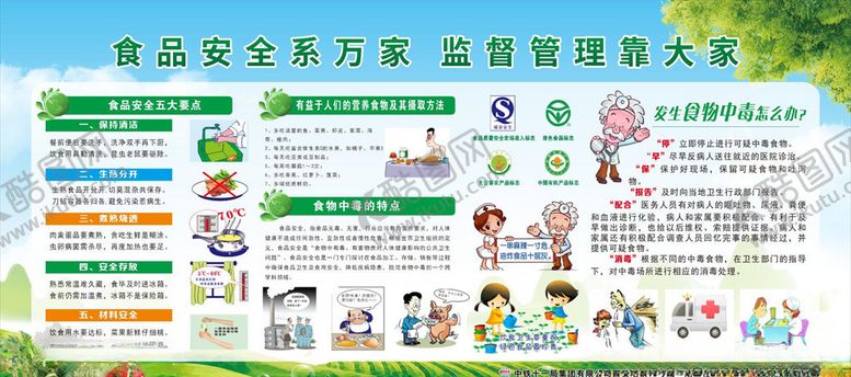 编号：83780809220339043018【酷图网】源文件下载-食品安全宣传栏