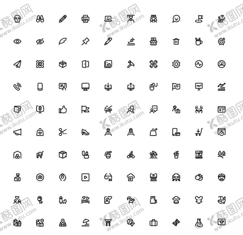 编号：62436709230105517022【酷图网】源文件下载-300个icon矢量图标