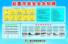 起重吊装安全告知牌展示