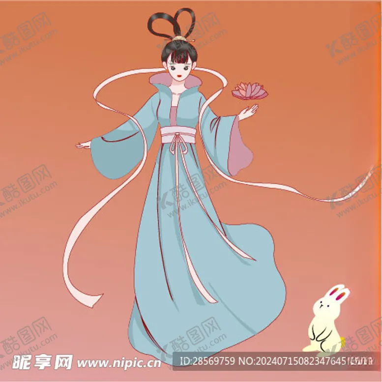 编号：47733702160031472030【酷图网】源文件下载-嫦娥手绘