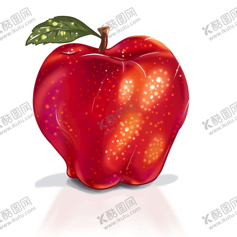 编号：85607310092219453792【酷图网】源文件下载-手绘红苹果