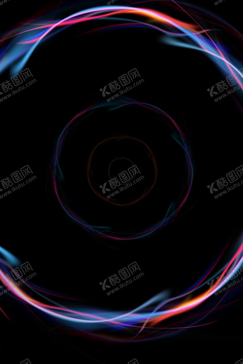 编号：17198107130345021341【酷图网】源文件下载-科技元素光效圆形炫彩光效