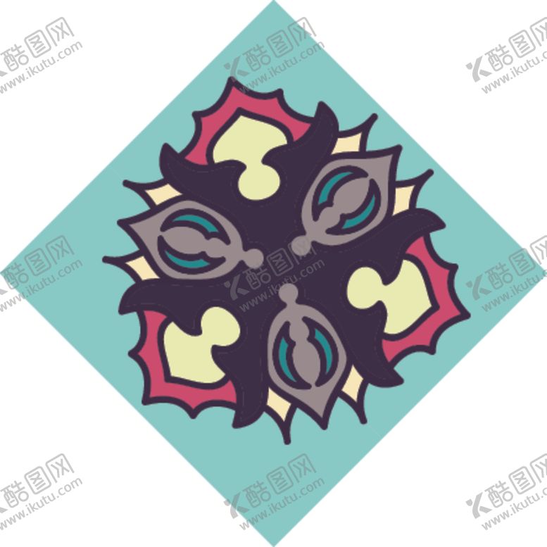 编号：61668904201852382251【酷图网】源文件下载-古典少数民族花纹底纹矢量