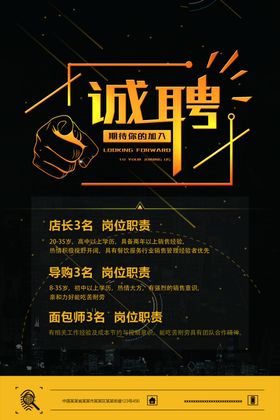 招聘海报