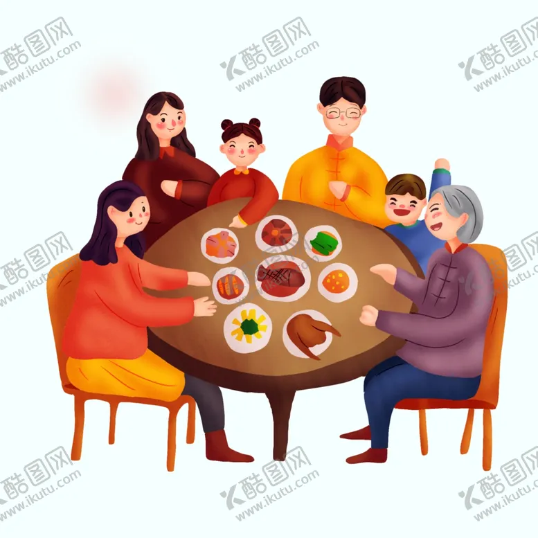 编号：34138010171632485532【酷图网】源文件下载-卡通家庭