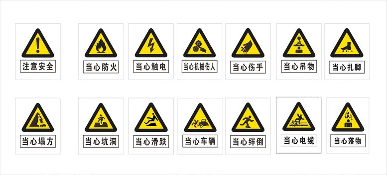 编号：35598912230945096914【酷图网】源文件下载-施工现场安全标识