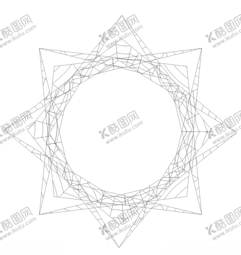 编号：64170809210652257400【酷图网】源文件下载-几何图形皇冠俯视
