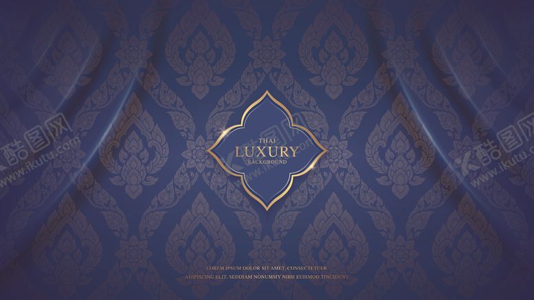 编号：77361209220956564879【酷图网】源文件下载-蓝色华丽几何图案背景