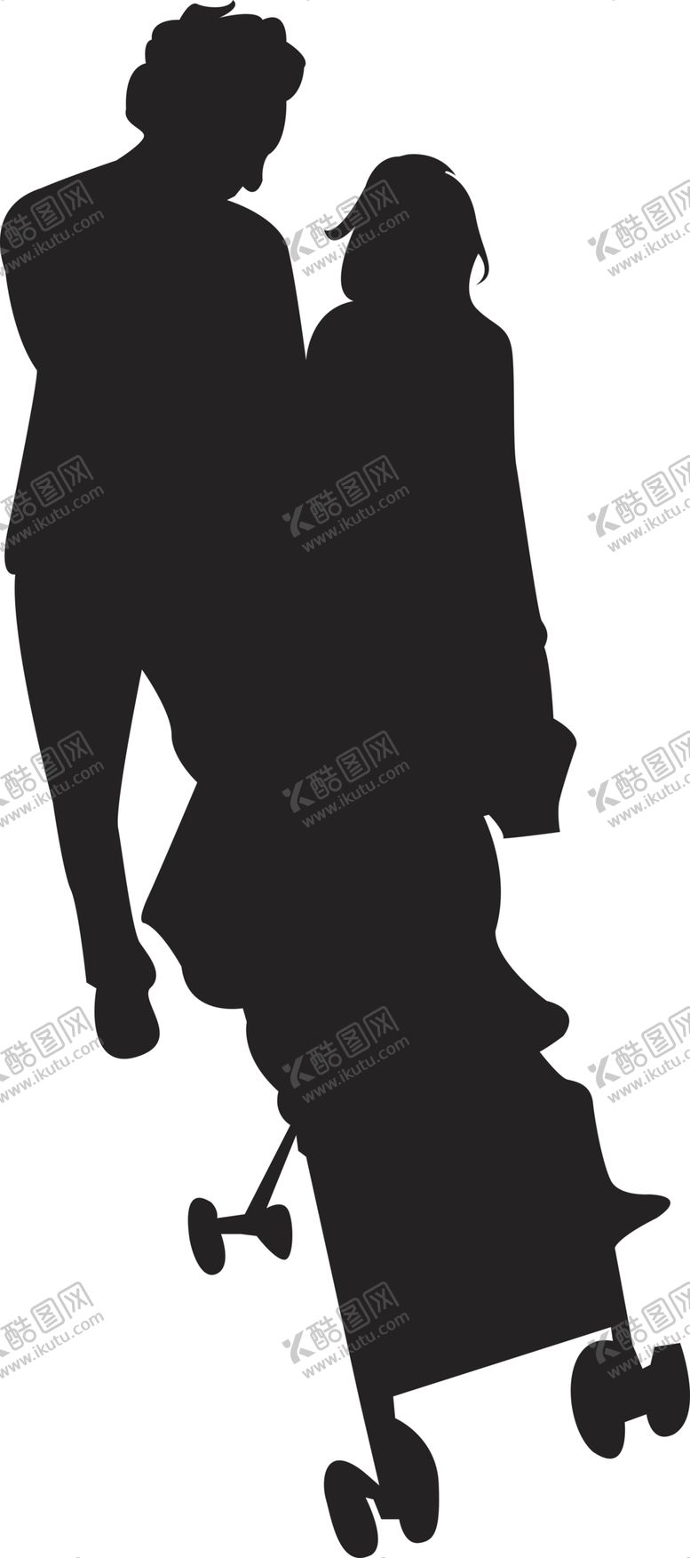 编号：90849104281415556118【酷图网】源文件下载-一家人剪影