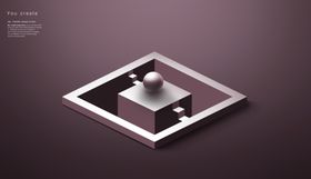 创意立体几何设计图片