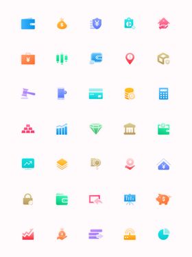金融图标icon设计