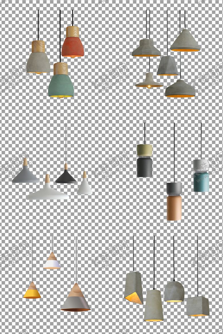 编号：33613210080824175380【酷图网】源文件下载-灰色吊灯