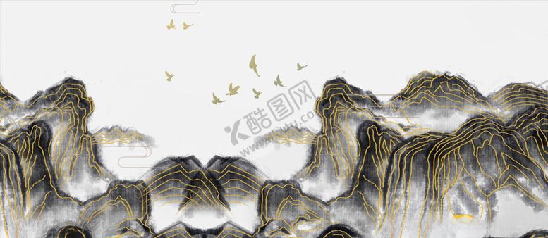 编号：80656806151553002351【酷图网】源文件下载-新中式山水