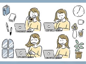 上班族的日常办公场景