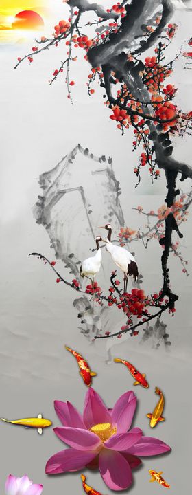 山水风景画装饰画