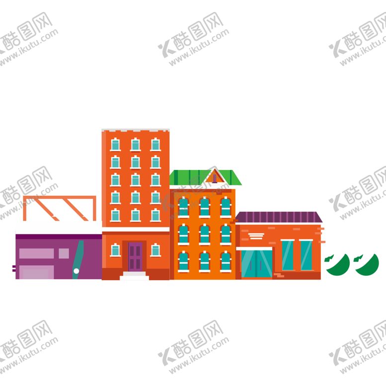 编号：32028310282133427305【酷图网】源文件下载-城市建筑剪影