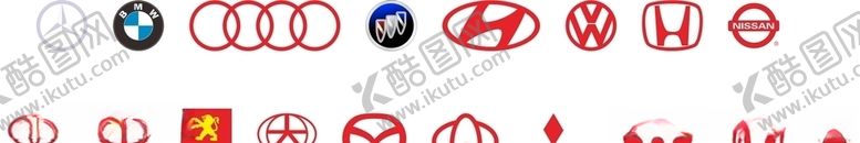 编号：89879207020402206885【酷图网】源文件下载-汽车LOGO集矢量文件