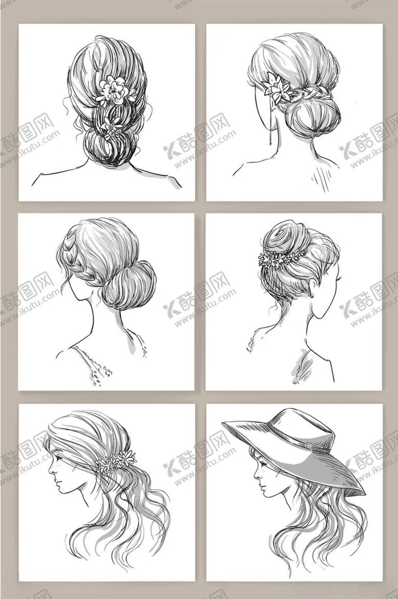 编号：90093806300221257921【酷图网】源文件下载-素描女背景